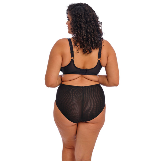 Elomi Brianna Padded Half Cup Bra in Black, back