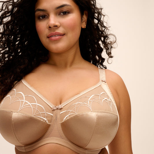 Cate Full Cup Banded Bra in Hazel, front