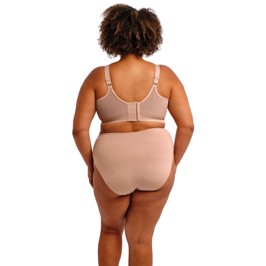 Goddess Celeste Soft Cup Bra in Fawn, back