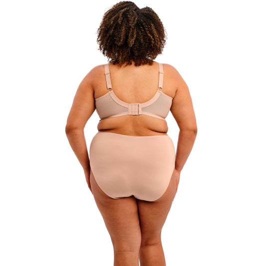 Goddess Verity Banded Bra in Beige, back