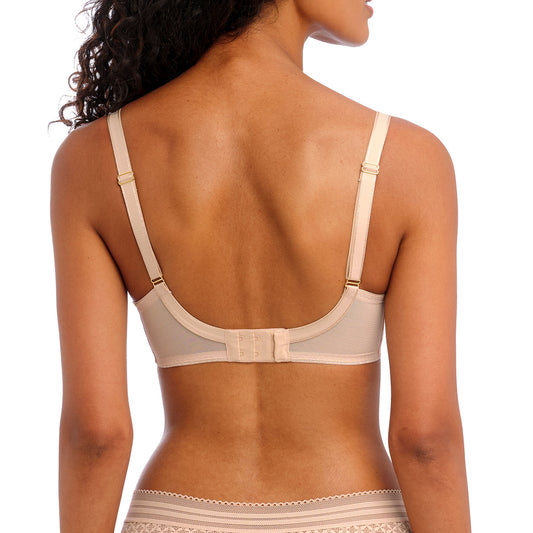 Freya Viva UW Side Support Bra in Natural Beige, back