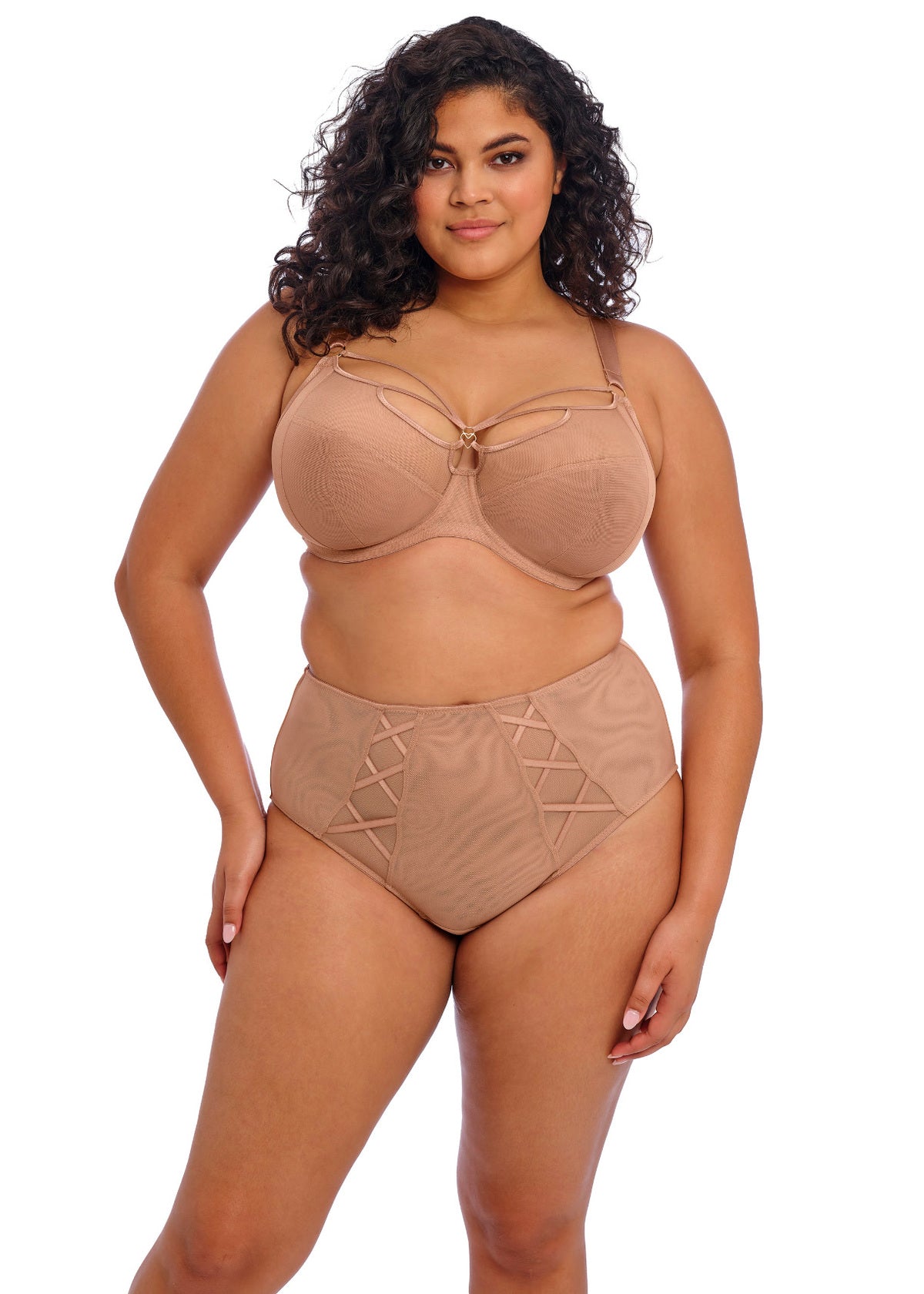 Elomi Sachi Plunge Bra - Café Au Lait