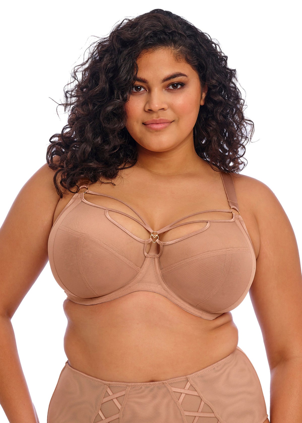 Elomi Sachi Plunge Bra - Café Au Lait