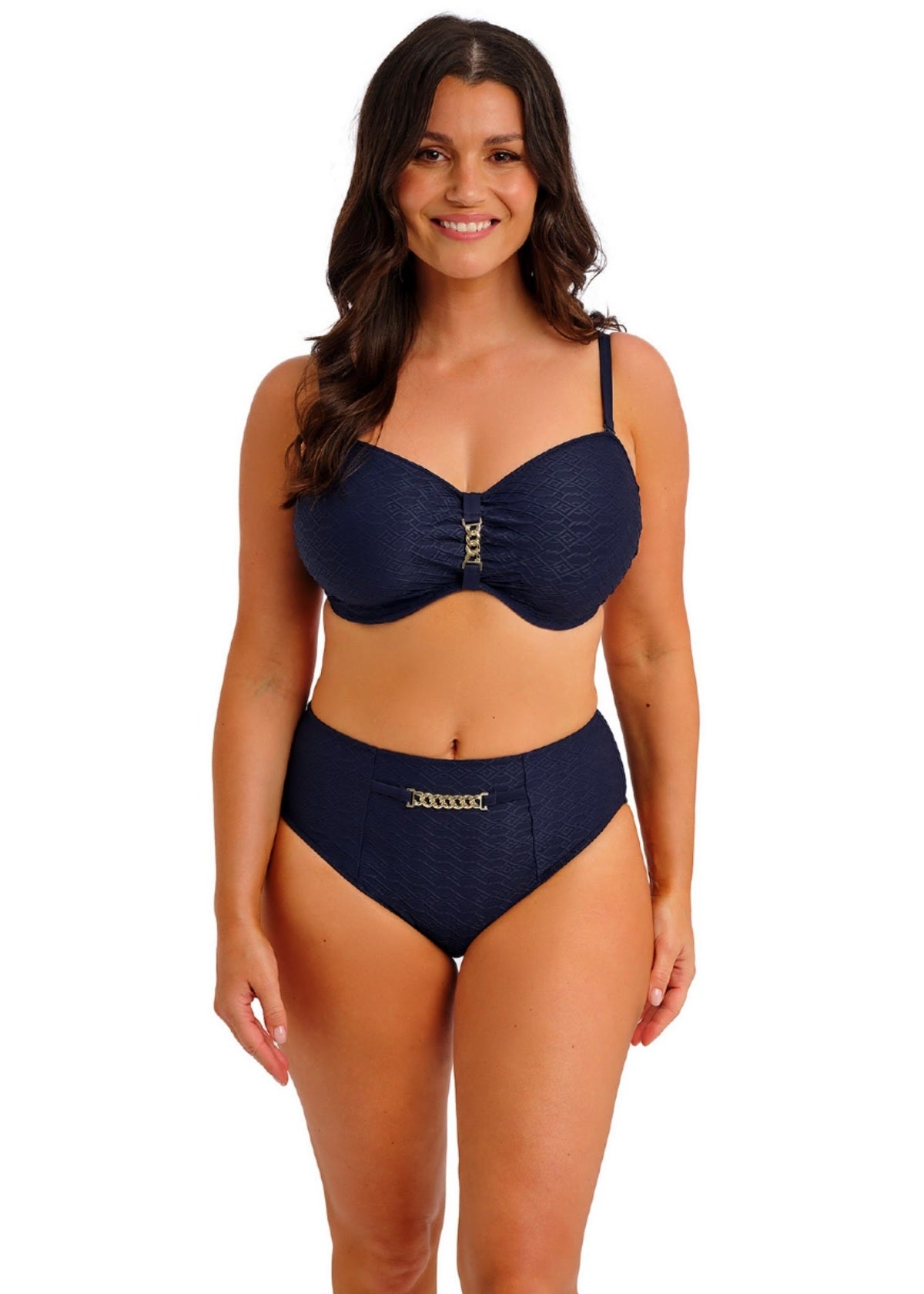 Fantasie Azores Bandeau Bikini Top - Midnight