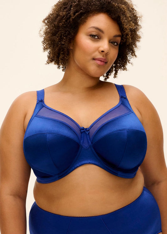Goddess Keira Banded Bra in Lapis