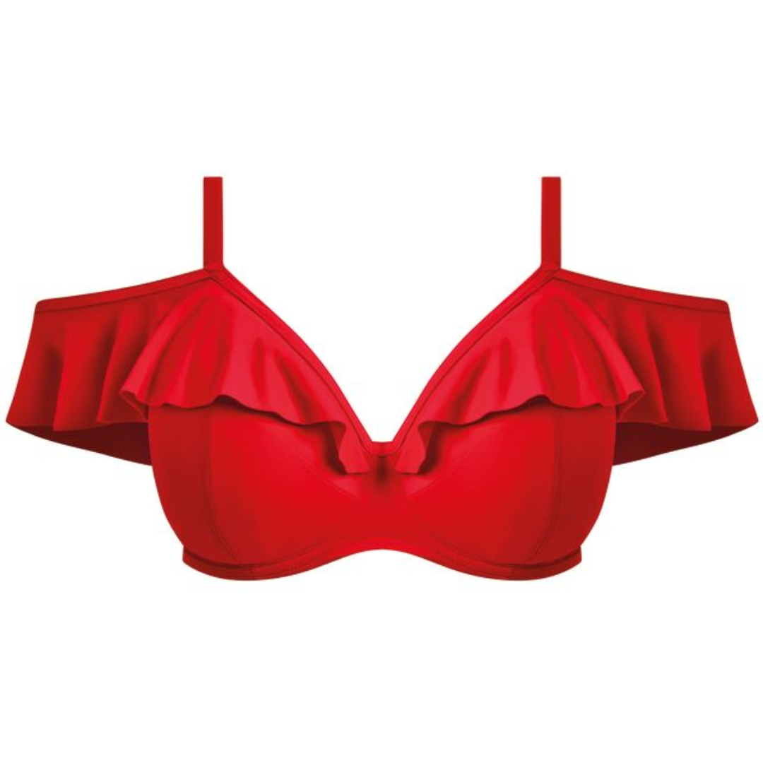Plain Sailing Bardot Bikini Top