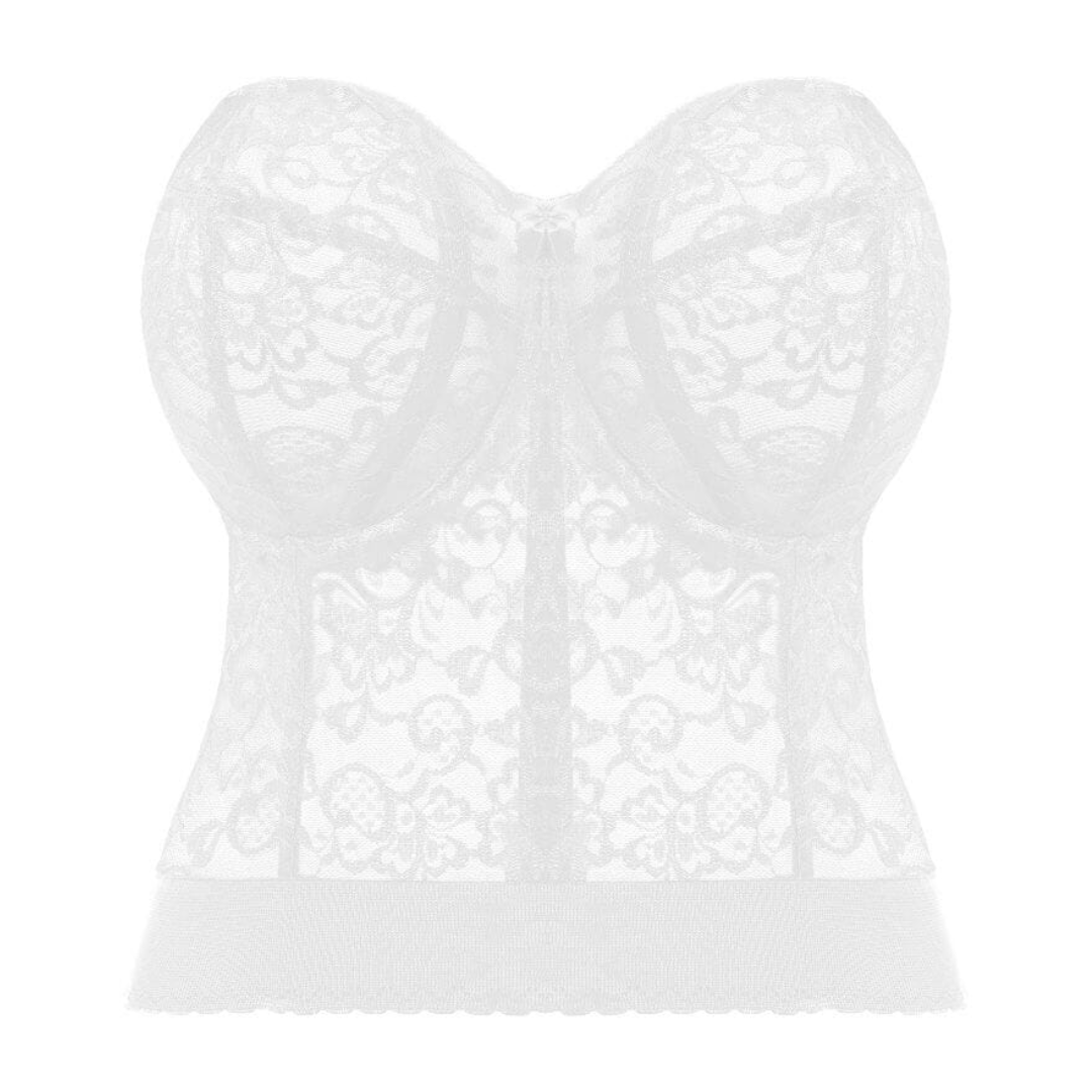 Goddess Lace Bridal Lace Bustier White