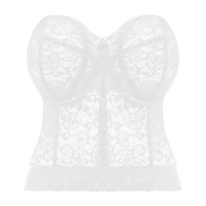 Goddess Lace Bridal Lace Bustier White