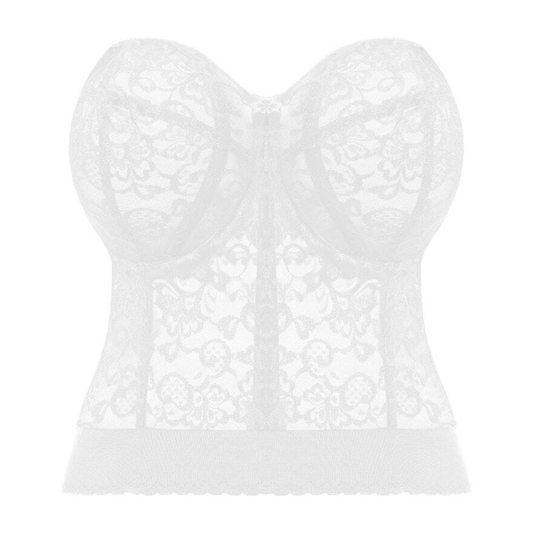 Goddess Lace Bridal Lace Bustier White