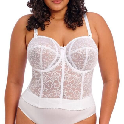 Goddess Lace Bridal Lace Bustier White