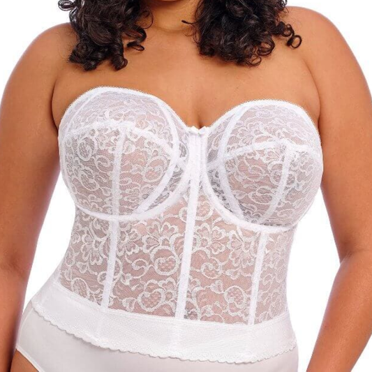 Goddess Lace Bridal Lace Bustier White