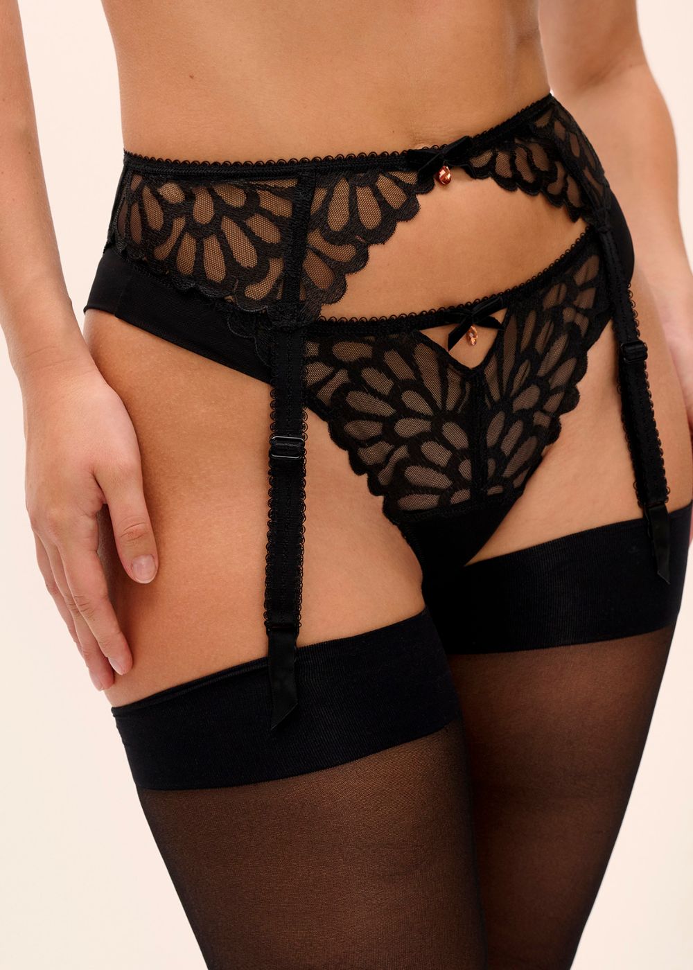 Freya Loveland Suspender - Bombshell Black