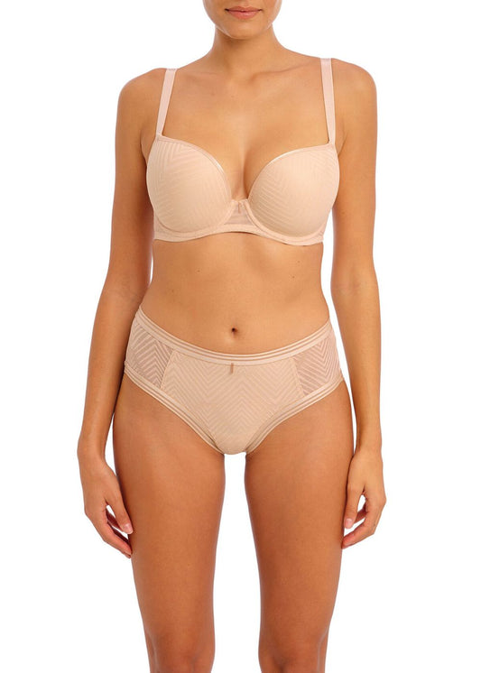 Freya Tailored Moulded Plunge T Shirt Bra Natural Beige