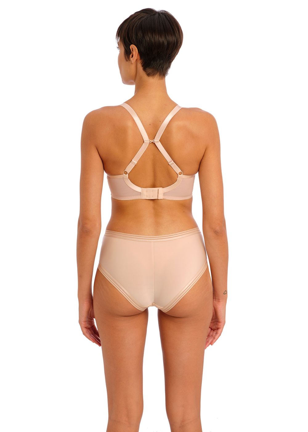 Freya Tailored Moulded Plunge T Shirt Bra Natural Beige