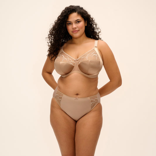 Cate Full Cup Banded Bra in Hazel, front