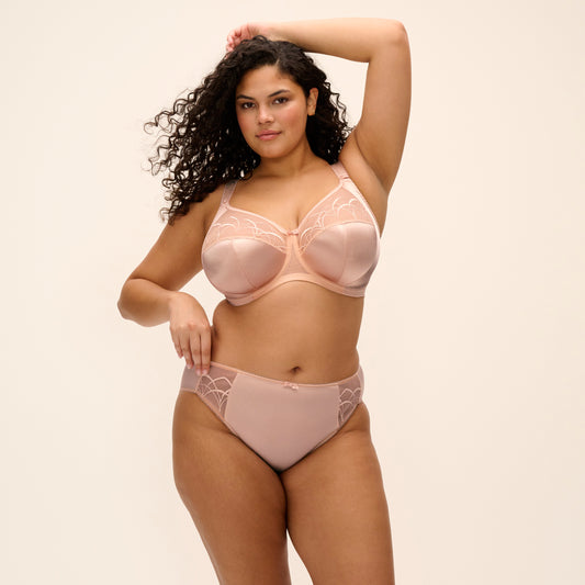 Cate Full Cup Banded Bra in Latte, front