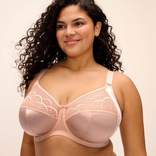 Cate Full Cup Banded Bra in Latte, front