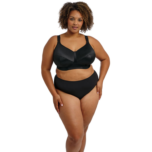 Goddess Celeste Soft Cup Bra in Black, front