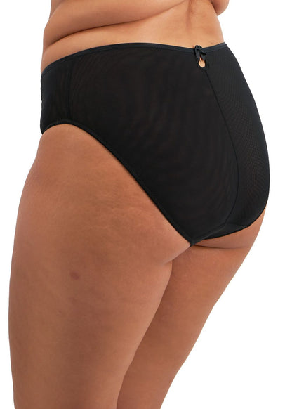 Elomi Teagan High Leg Brief Black/Almond