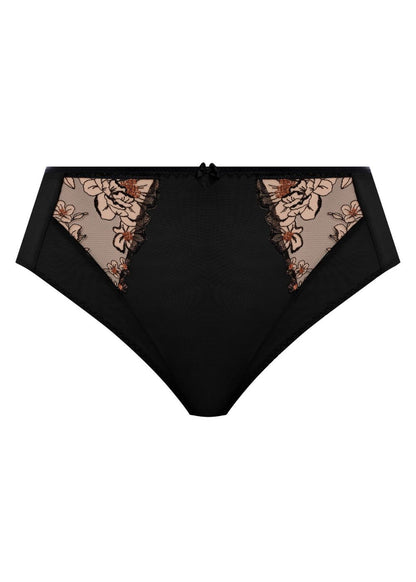 Elomi Teagan High Leg Brief Black/Almond