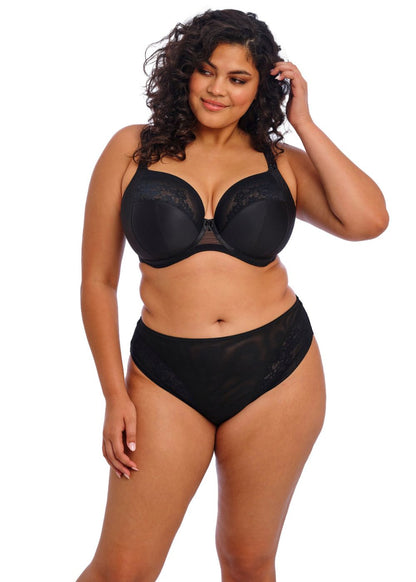 Elomi Nerina High Leg Brief Black
