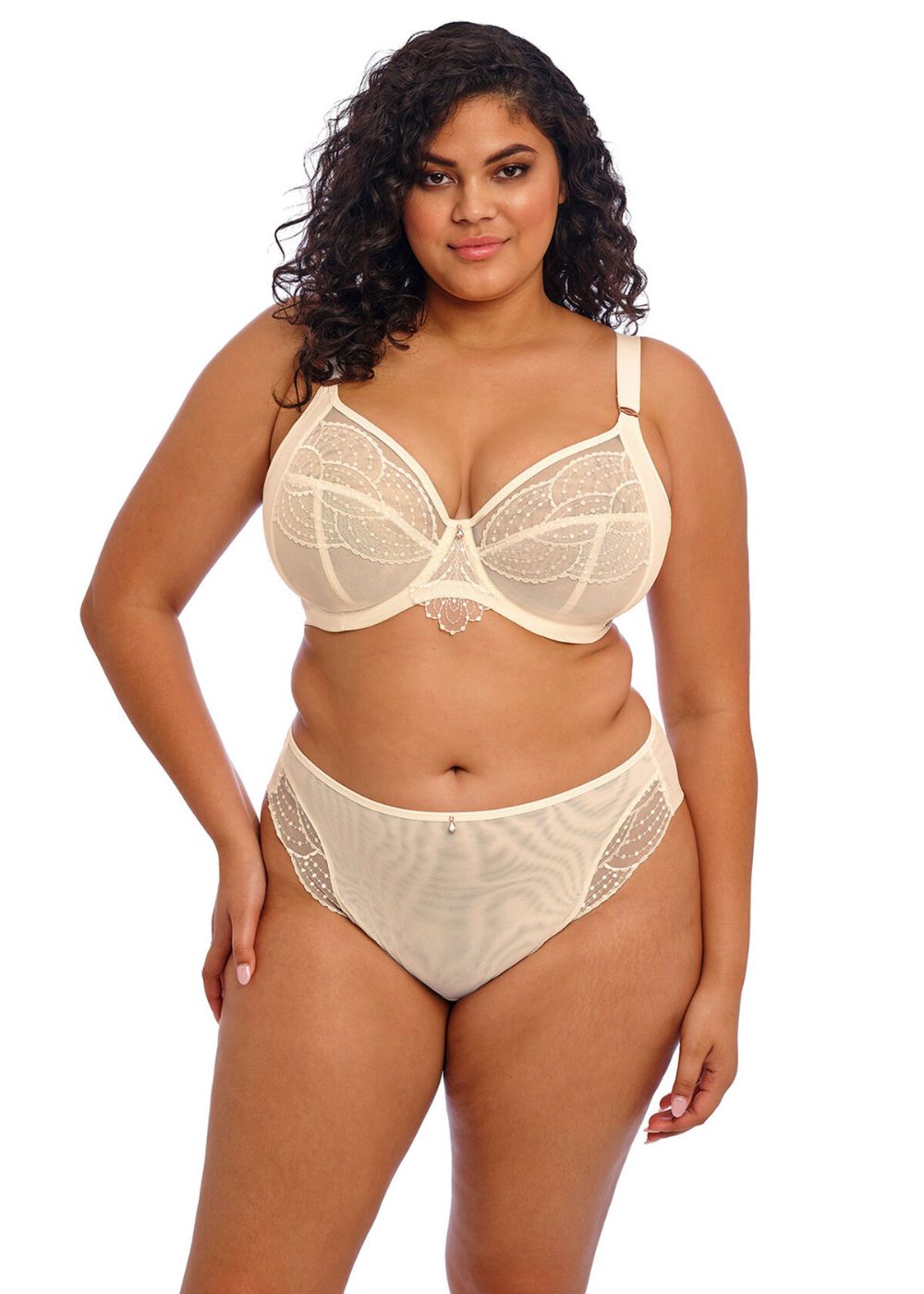 Elomi Priya Brazilian Brief Vanilla