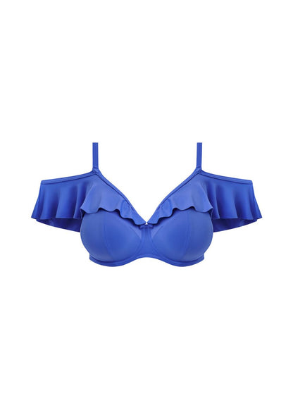 Elomi Plain Sailing Bardot Bikini Top Azure
