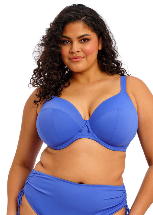 Elomi Plain Sailing Plunge Bikini Top Azure