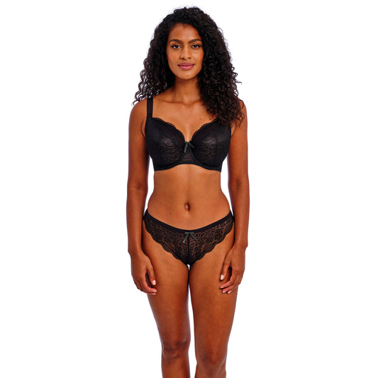 Freya Fancies Balcony Bra in Black, front