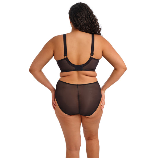 Kintai Plunge Bra in Black, back