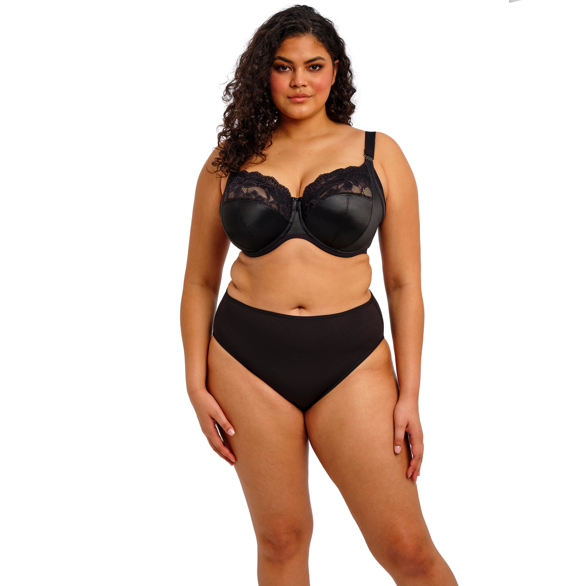 Molly Nursing Bra in Black, front
