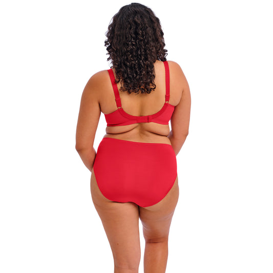 Morgan Stretch Banded Bra in Haute Red, back