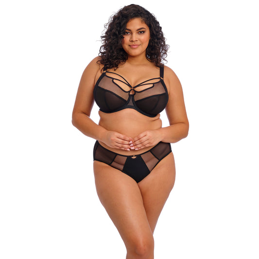 Sachi UW Plunge Bra in Black, front