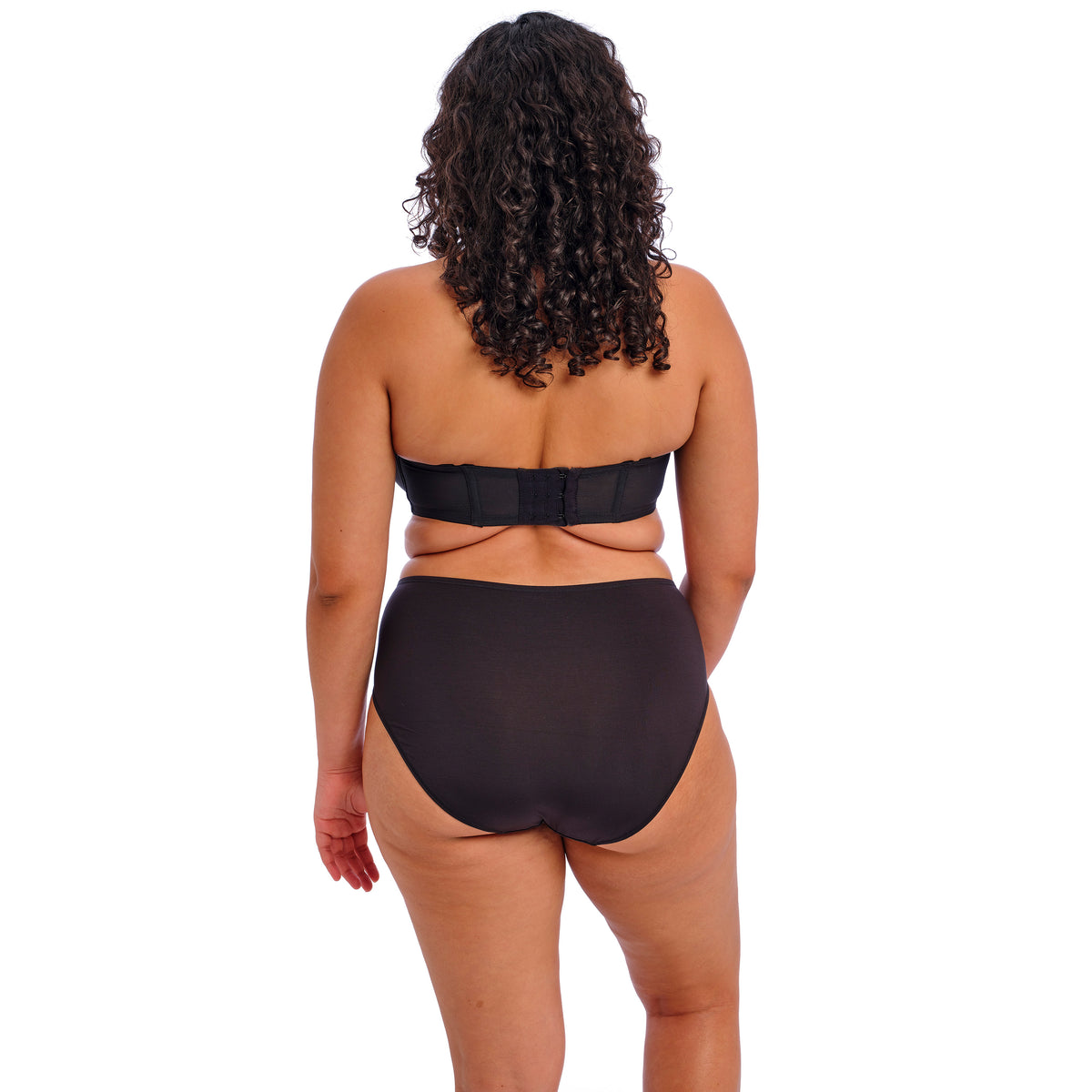 Smooth Moulded Strapless Bra in Black, back
