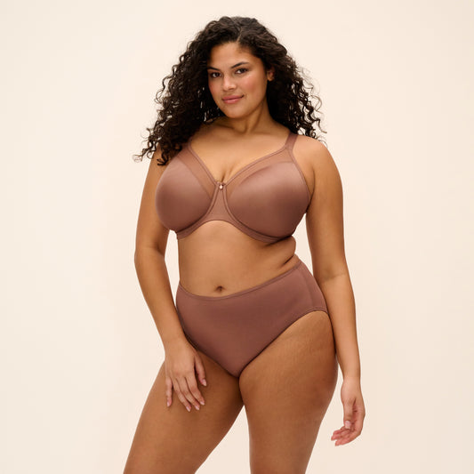 Smooth Moulded Bra in Clove, front