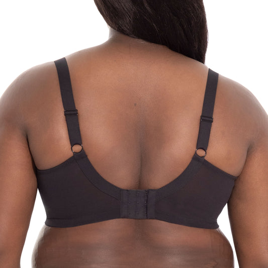 Goddess Verity Banded Bra in Black, back