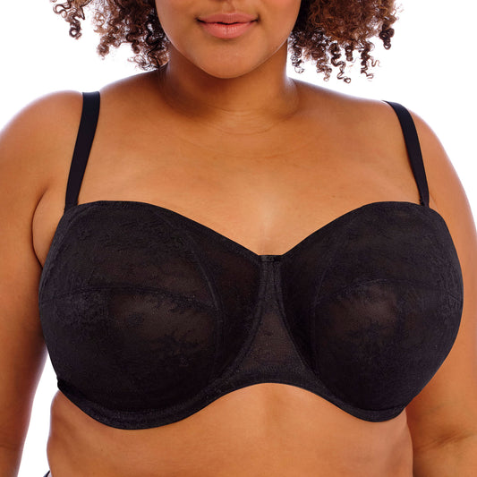 Goddess Verity Strapless Bra in Black, front
