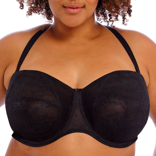 Goddess Verity Strapless Bra in Black, front