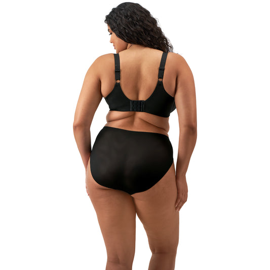 Elomi Zarla Stretch Banded Bra in Black, back
