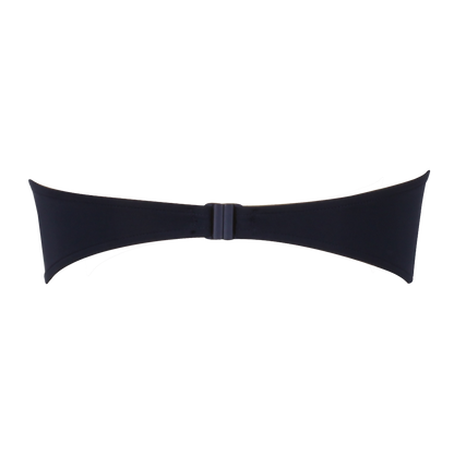 Seafolly Navy Block Party Bandeau Bustier